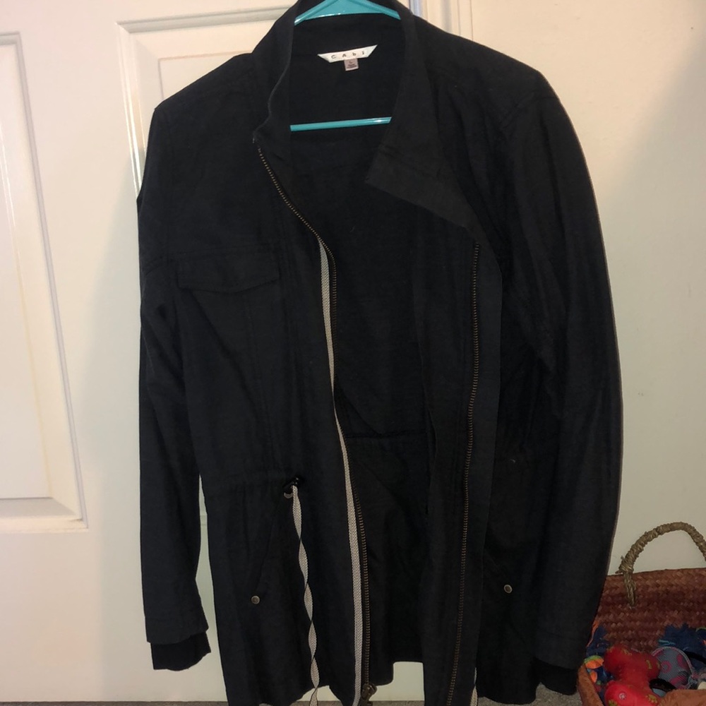 Cabi soft linen drawstring cinch jacket